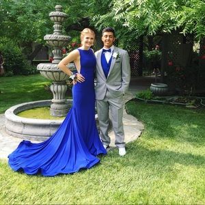 Royal blue Jovani prom dress size 0